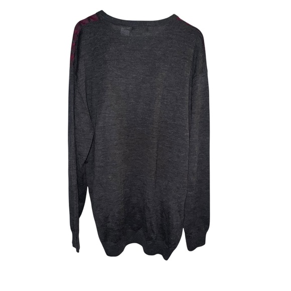 Cellinni Collection 3XLT Big & Tall Wool Blend Sweater Long Sleeve Red knit - Picture 3 of 4